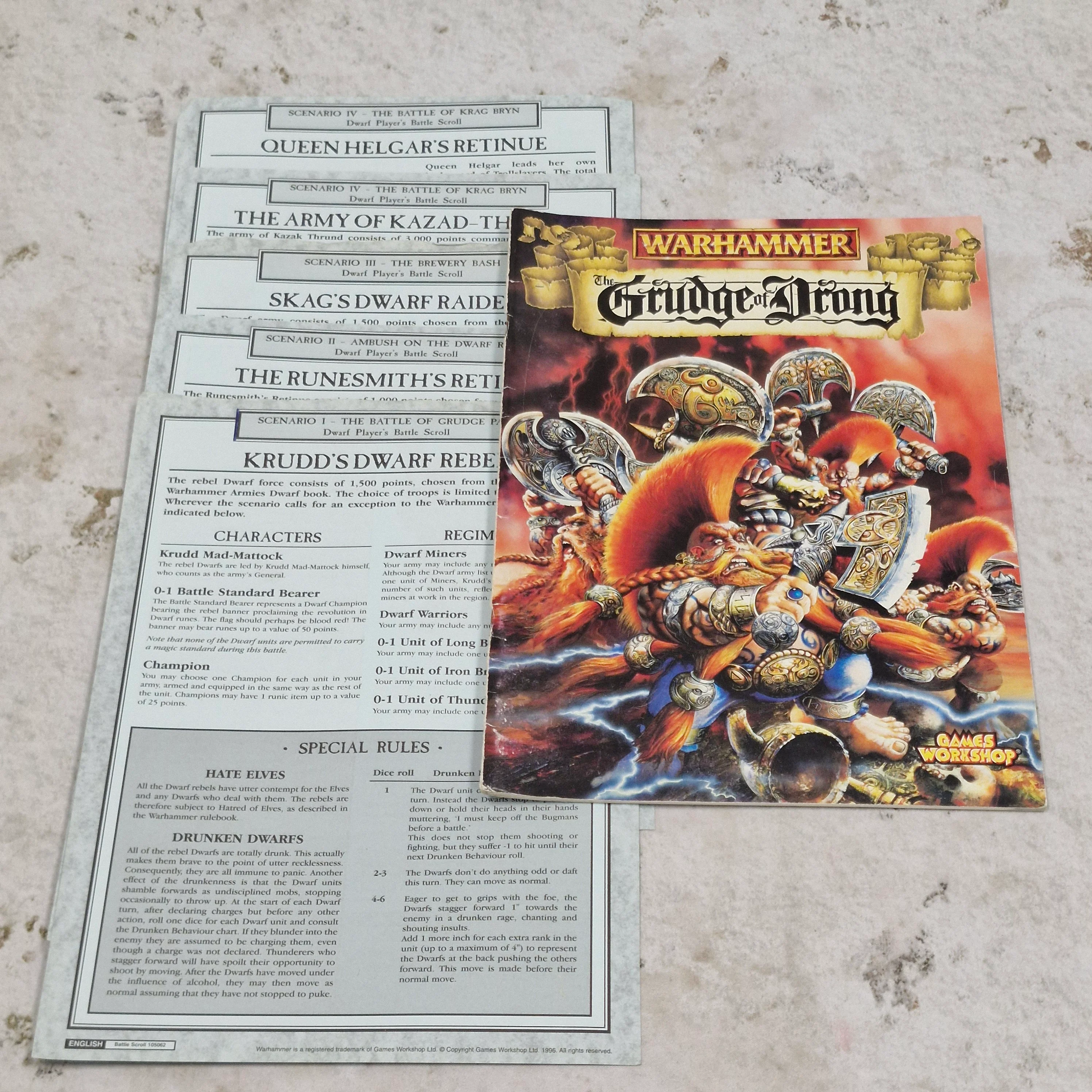 Warhammer Fantasy Grudge of Drong Campaign Book AV641