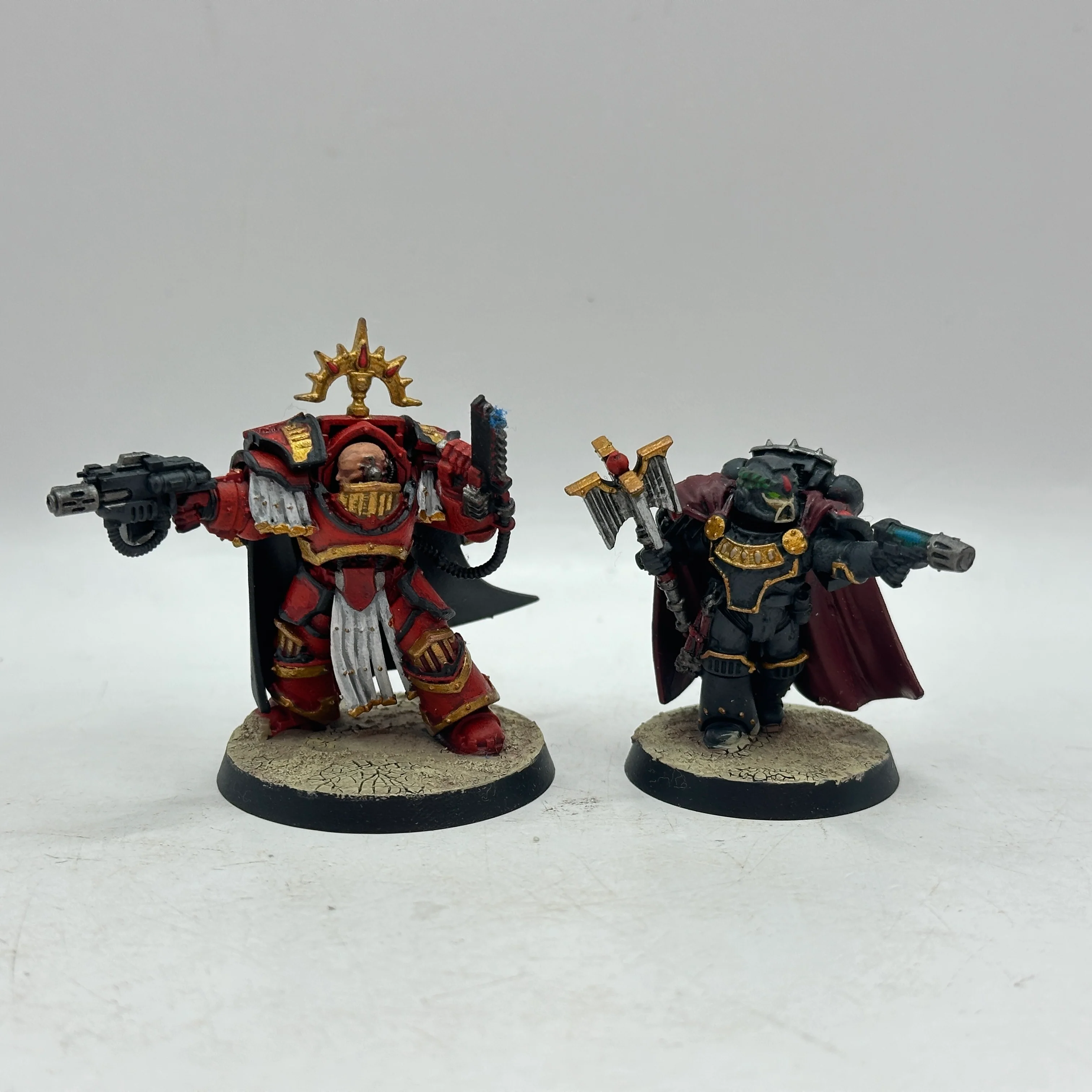 Warhammer Horus Heresy: Space Marine Blood Angels Praetor and Chaplain (AD127)