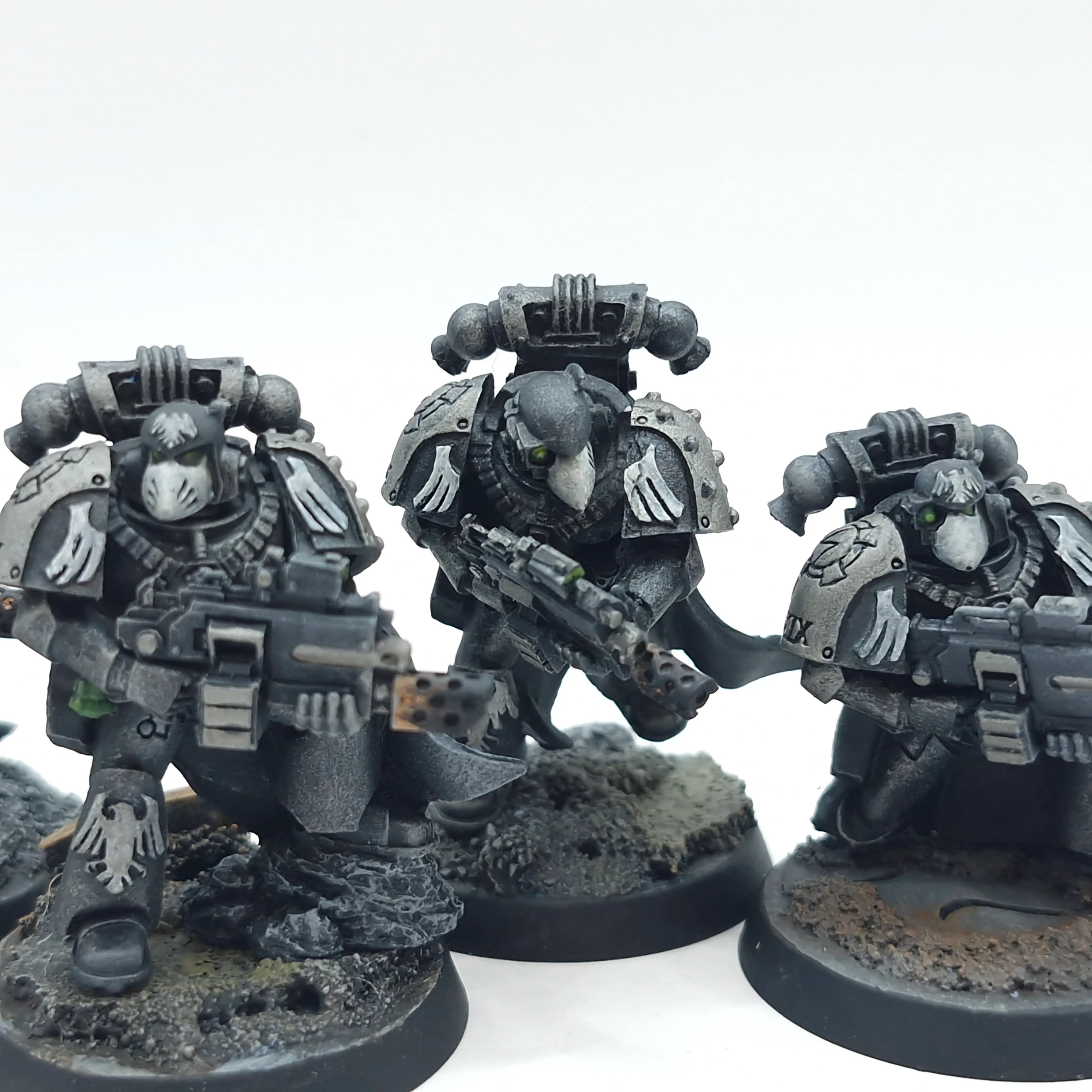 Warhammer Horus Heresy: Space Marine Raven Guard Mor Deythan Squad - Painted (BH044) - Image 5