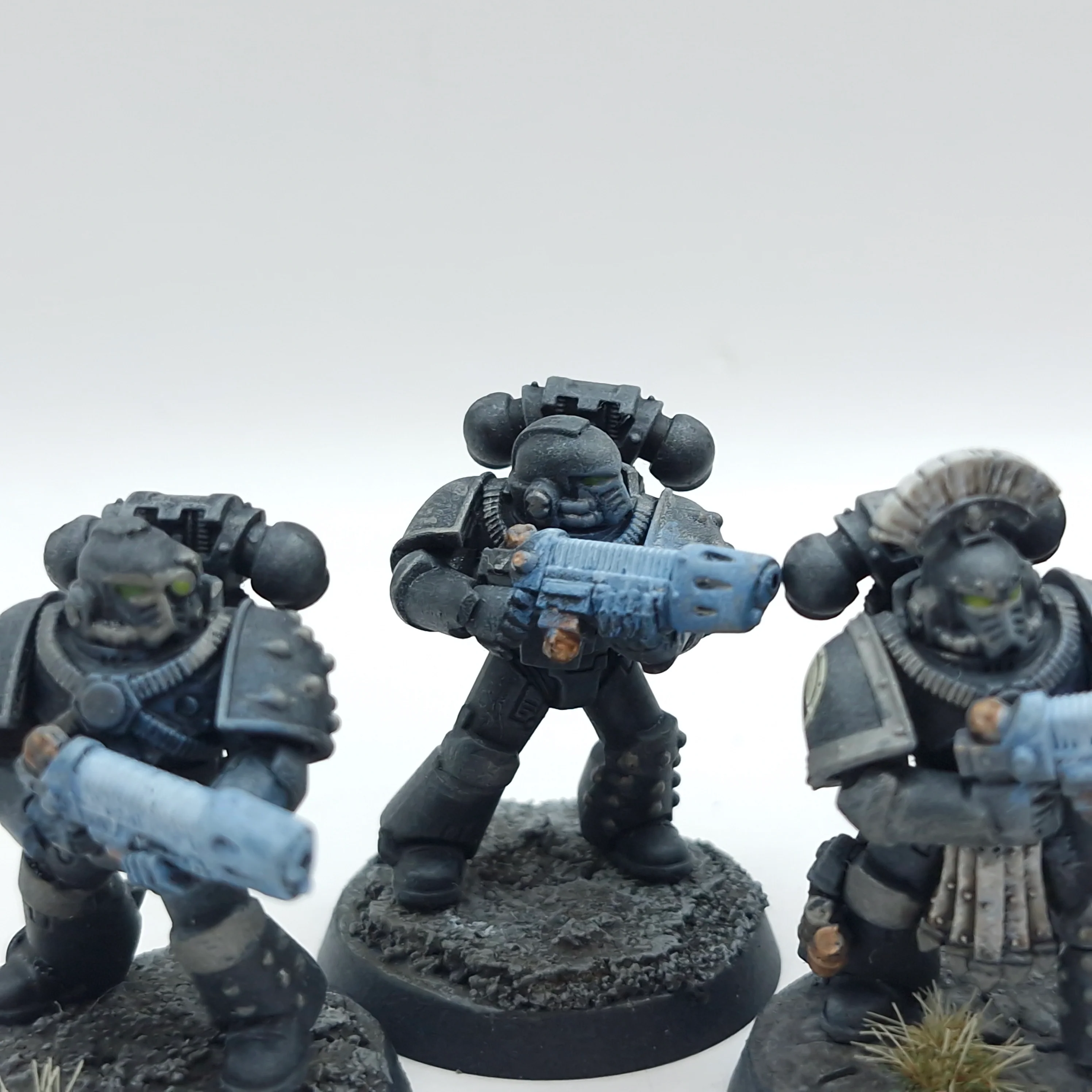 Warhammer Horus Heresy: Space Marine Raven Guard Support Squad - Painted (AD026) - Image 3