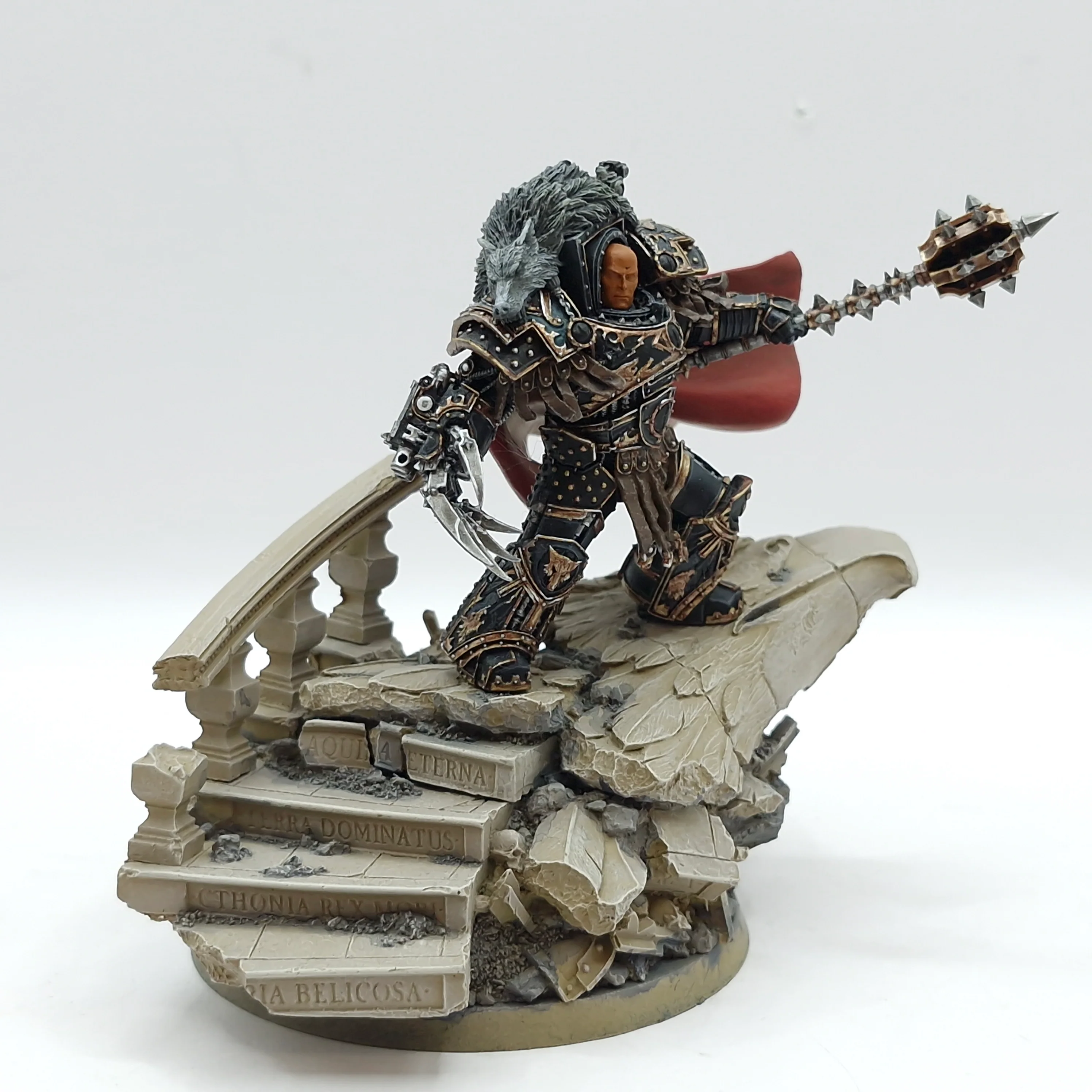 Warhammer Horus Heresy: Space Marines Sons of Horus Primarch Horus The Warmaster - Mostly Painted (AK004) - Image 7