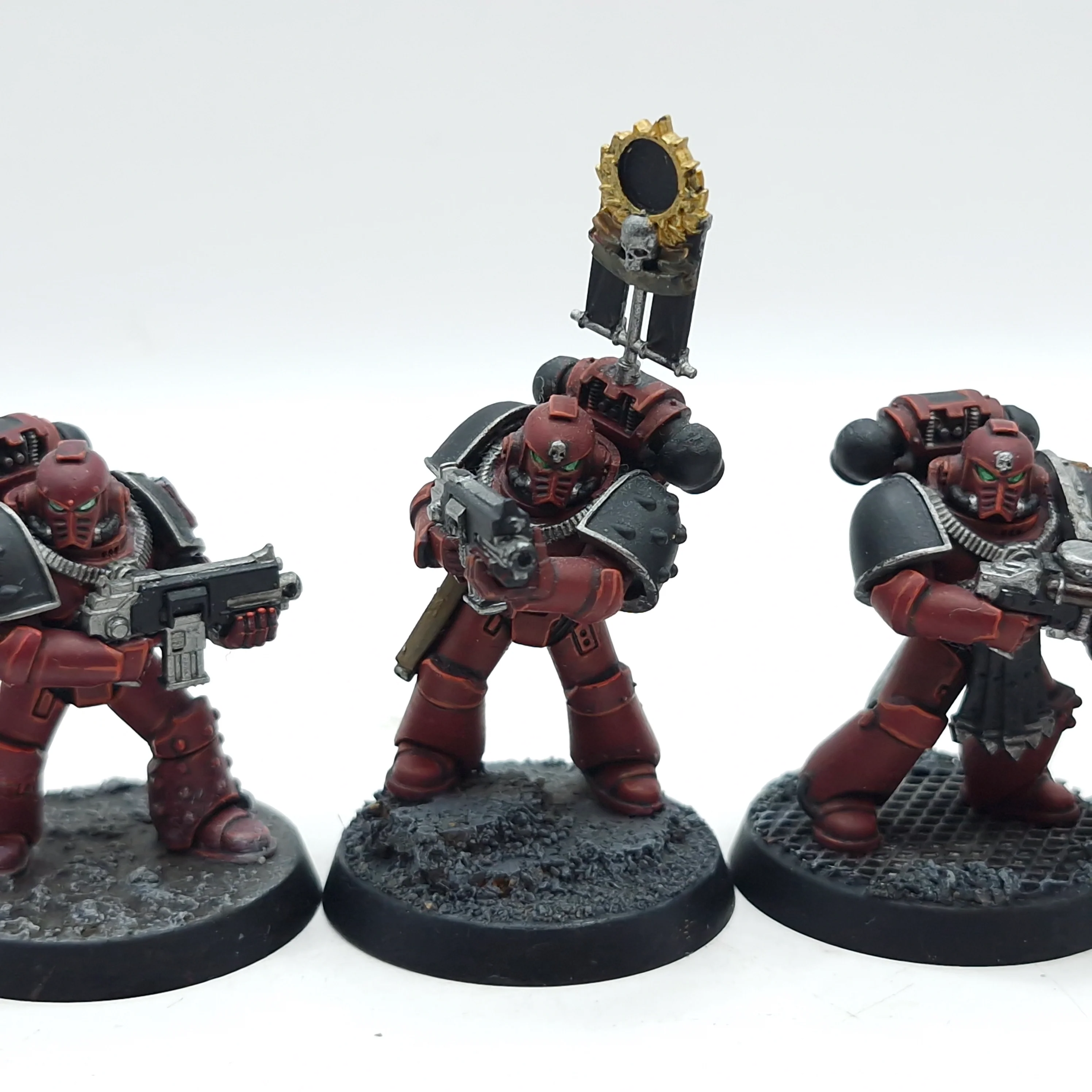 Warhammer Horus Heresy: Space Marines Word Bearers MKVI Tactical Marines - Well Painted (AN003) - Image 6
