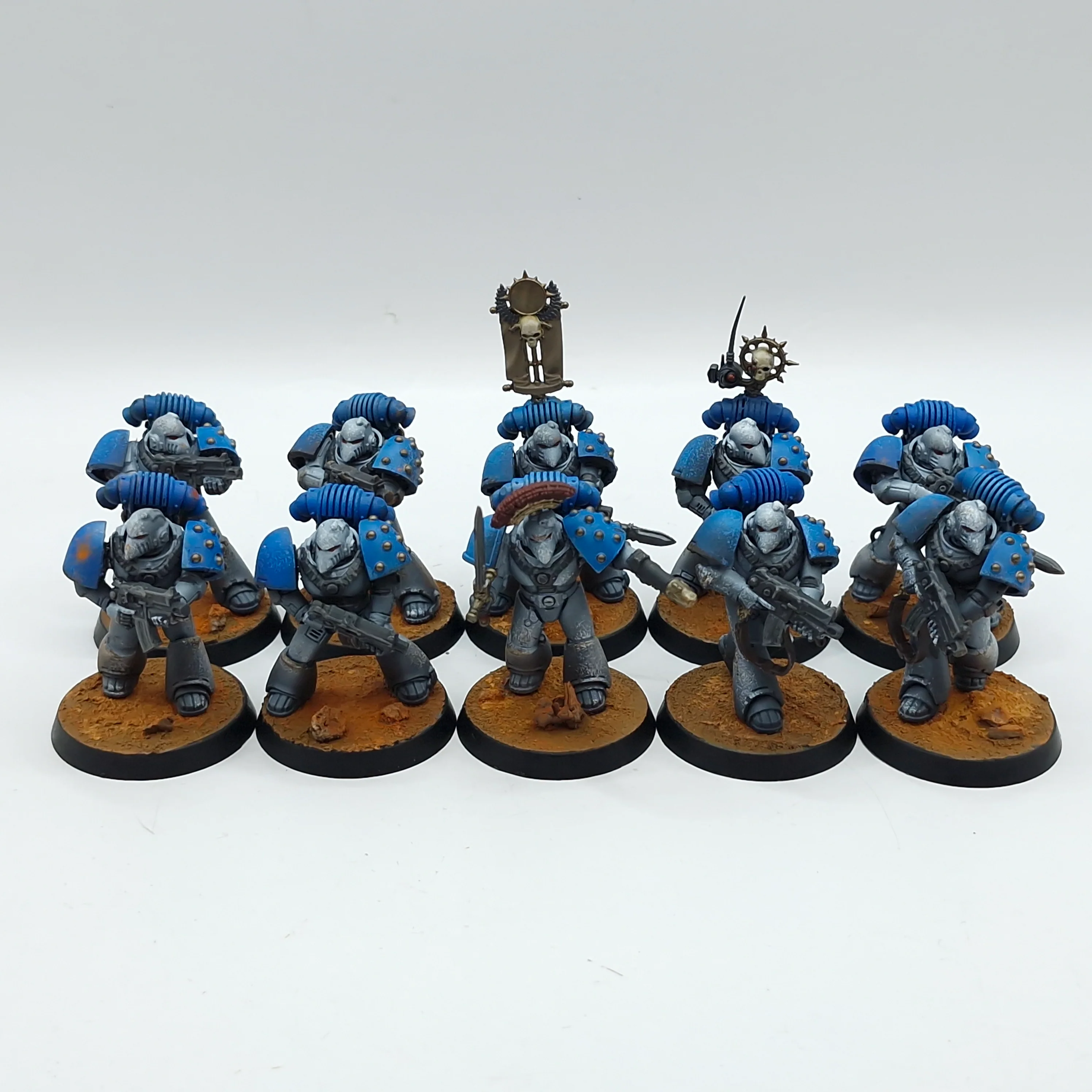 Warhammer Horus Heresy: Space Marines World Eaters MKIV Tactical Marines - Well Painted (AZ203)