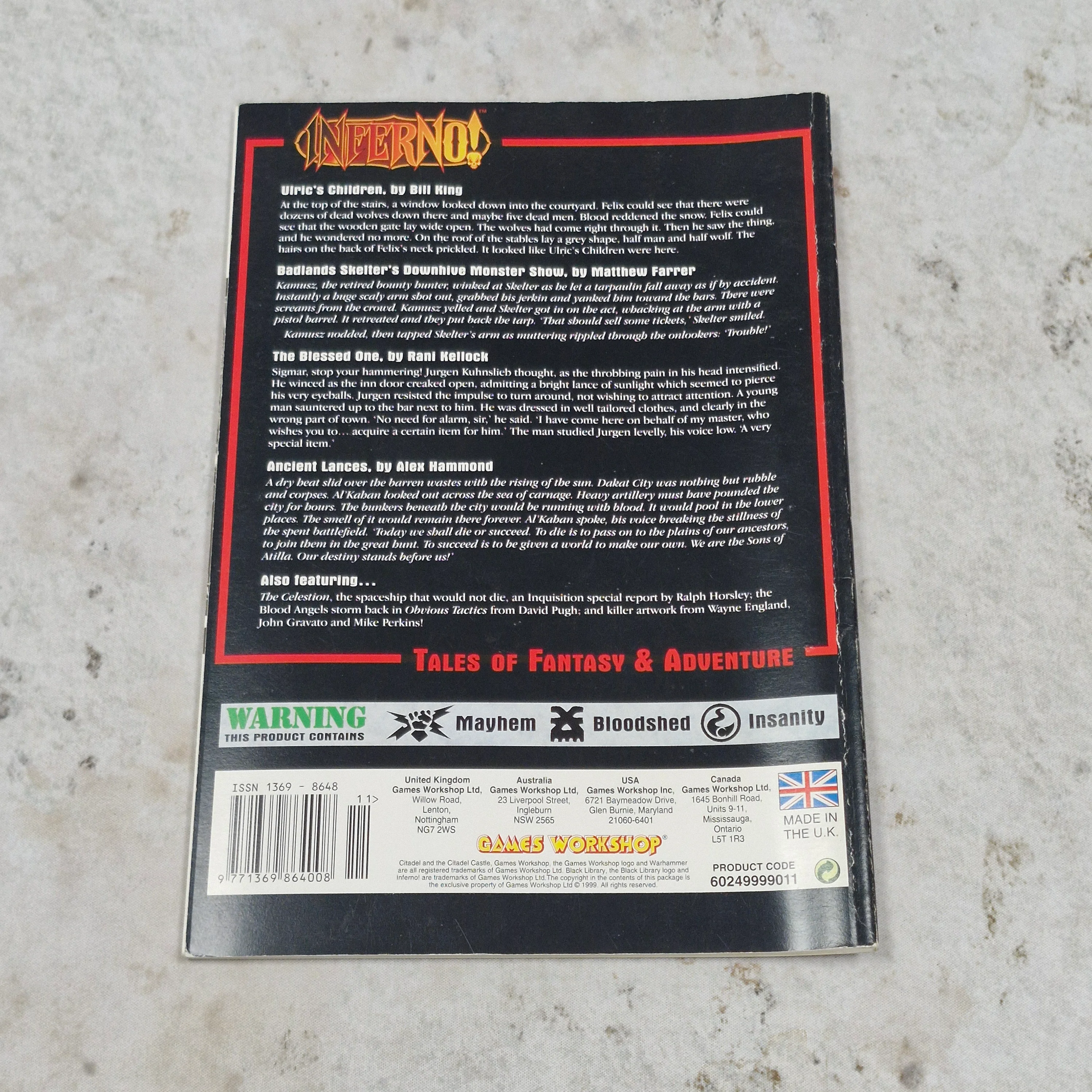 Warhammer Inferno Magazine Issue 11 - Black Library AV609 - Image 3