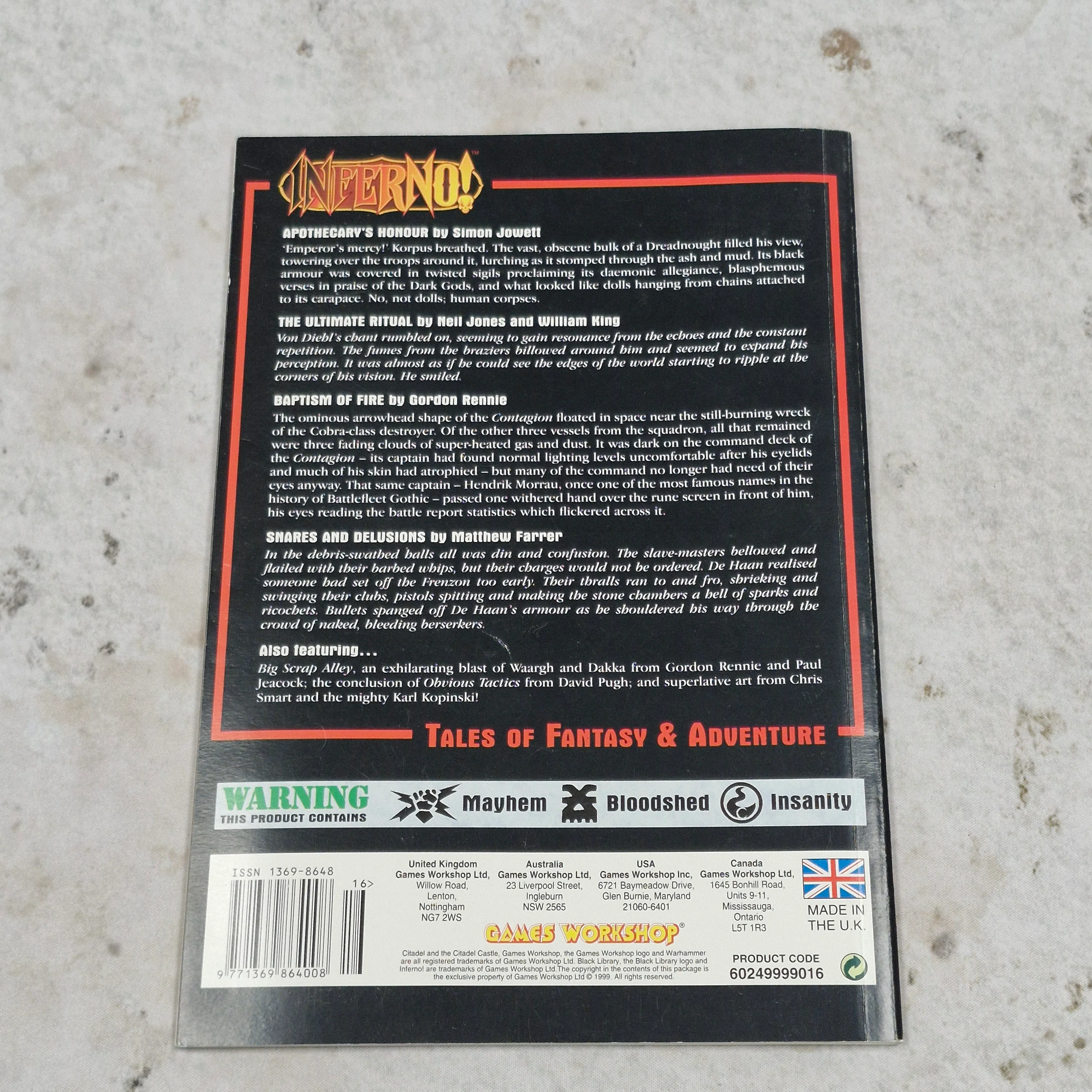Warhammer Inferno Magazine Issue 16 - Black Library AV614 - Image 3