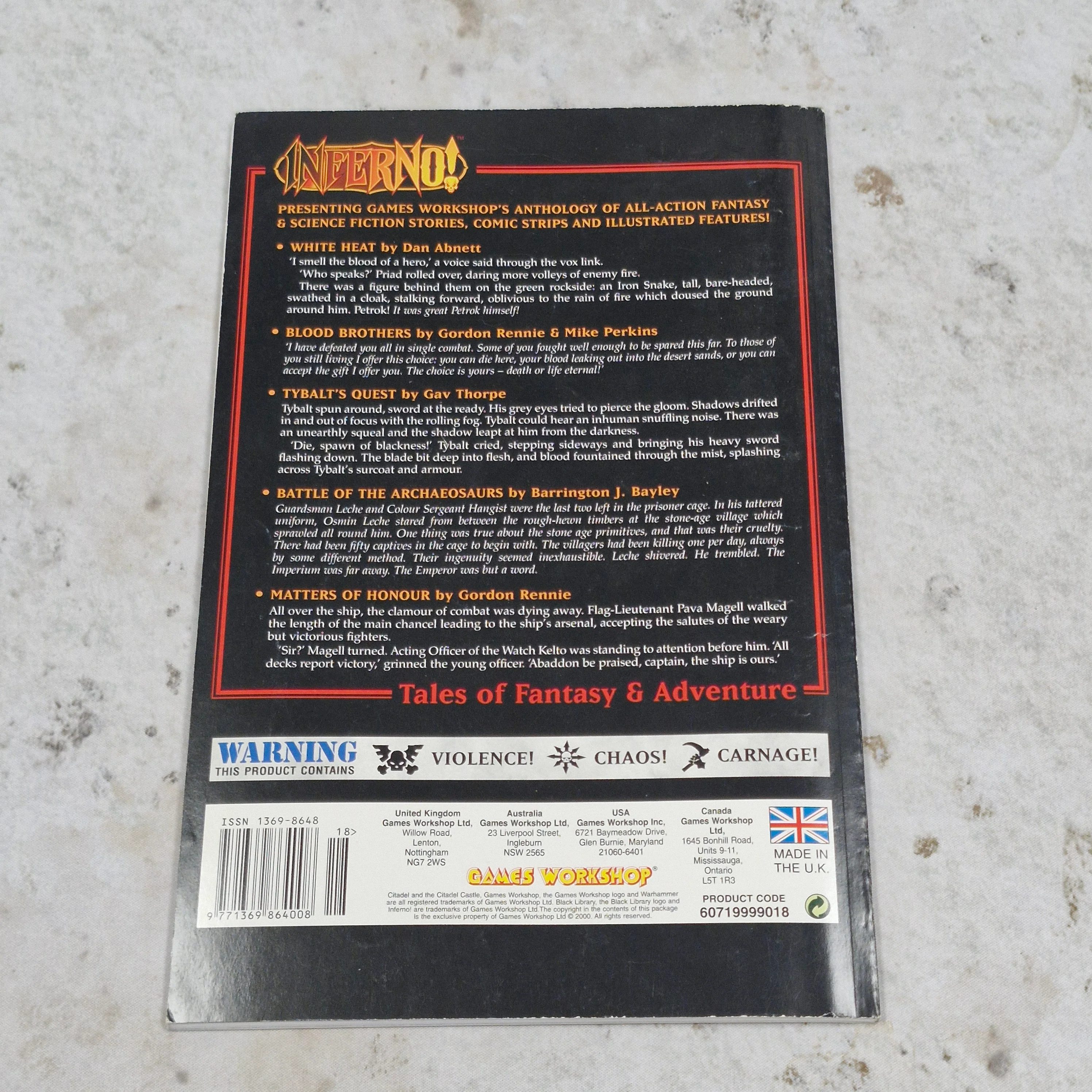 Warhammer Inferno Magazine Issue 18 - Black Library AV616 - Image 3