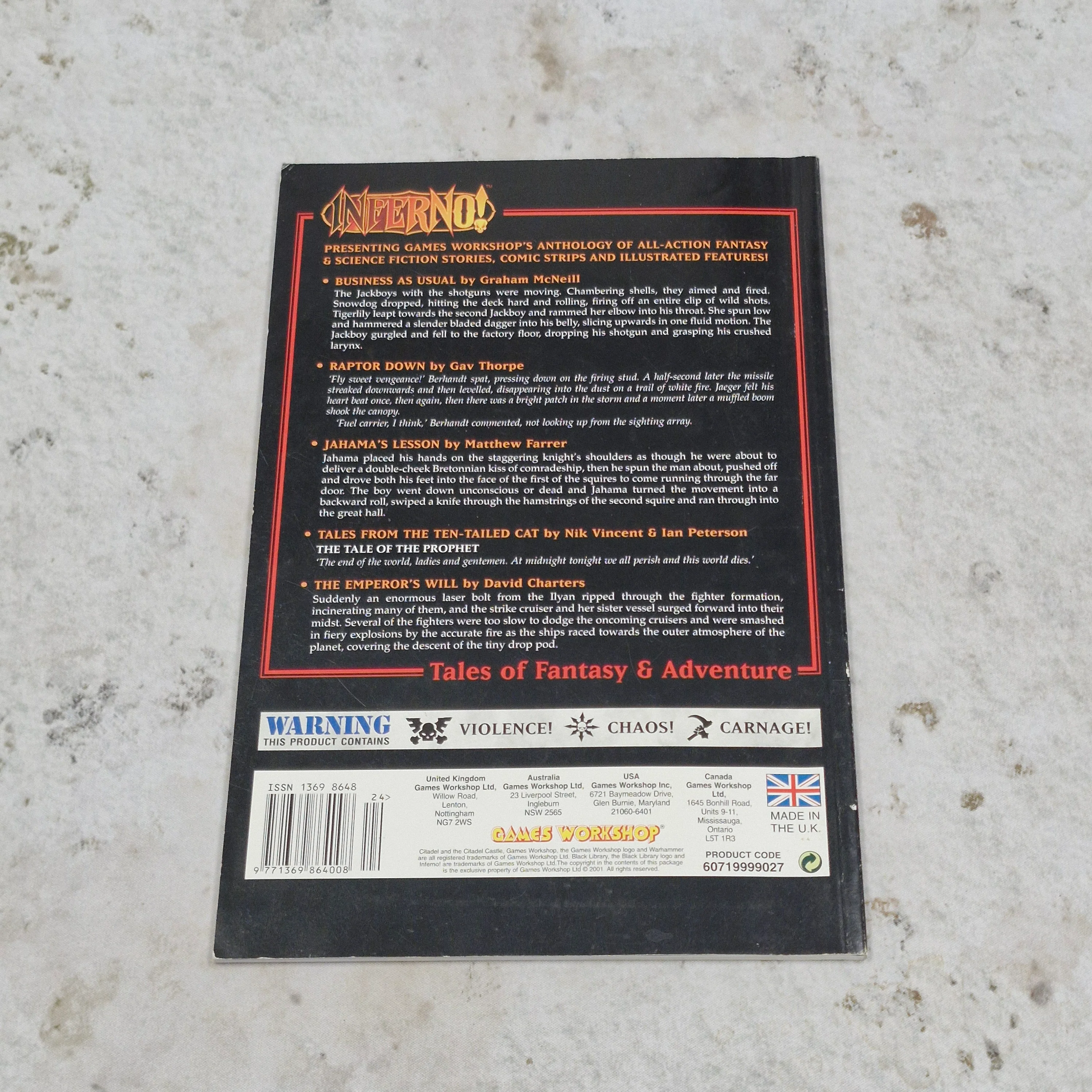 Warhammer Inferno Magazine Issue 24 - Black Library AV621 - Image 3