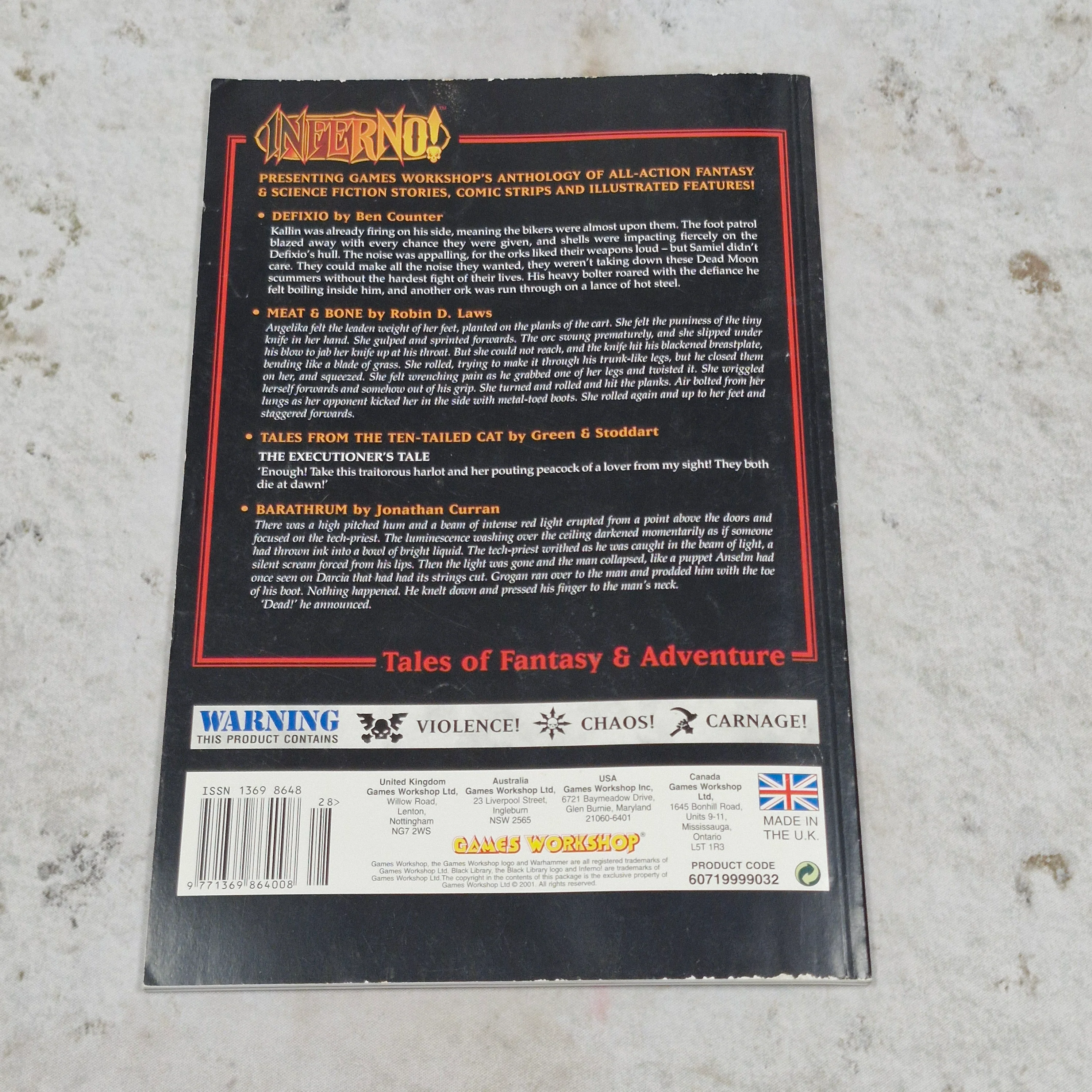 Warhammer Inferno Magazine Issue 28 - Black Library AV625 - Image 3
