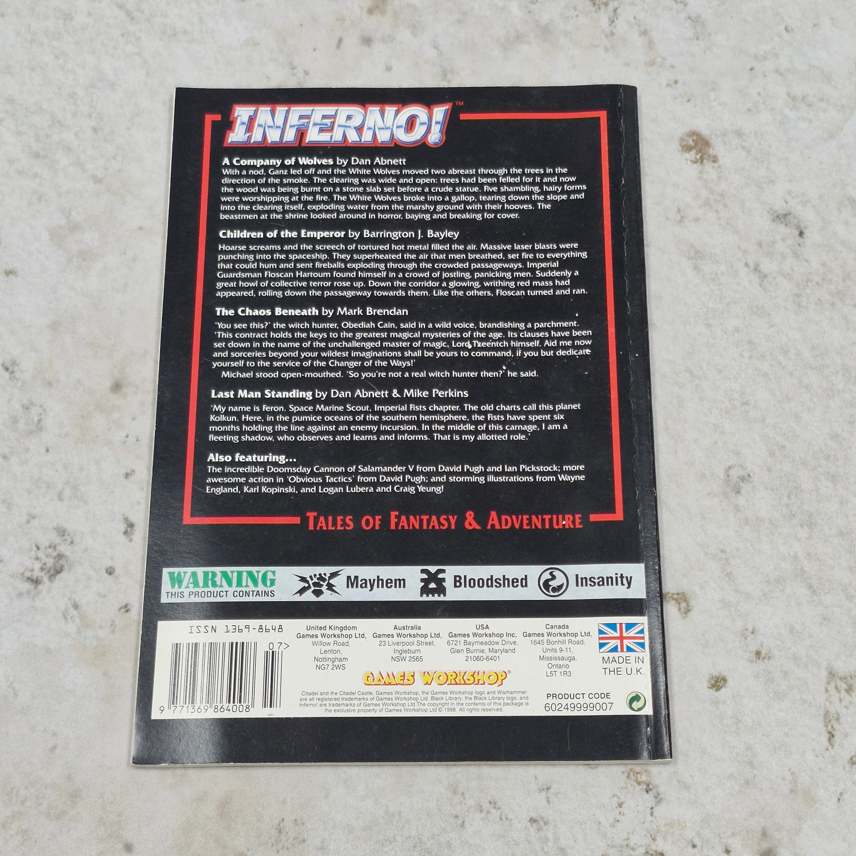 Warhammer Inferno Magazine Issue 7 - Black Library AV605 - Image 3