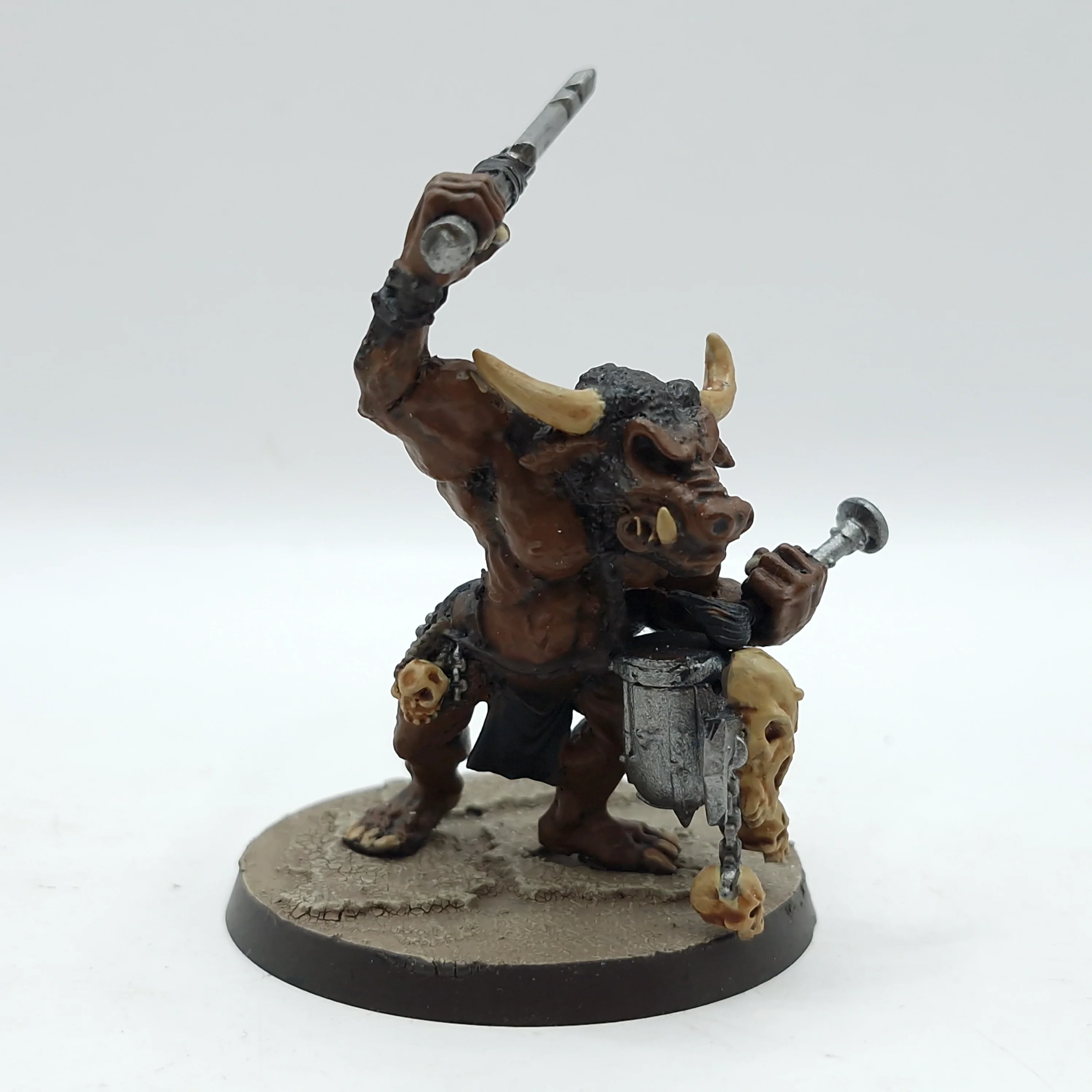 Warhammer The Old World: Beastmen Brayherd Metal Minotaur Musician (AH126) - Image 5