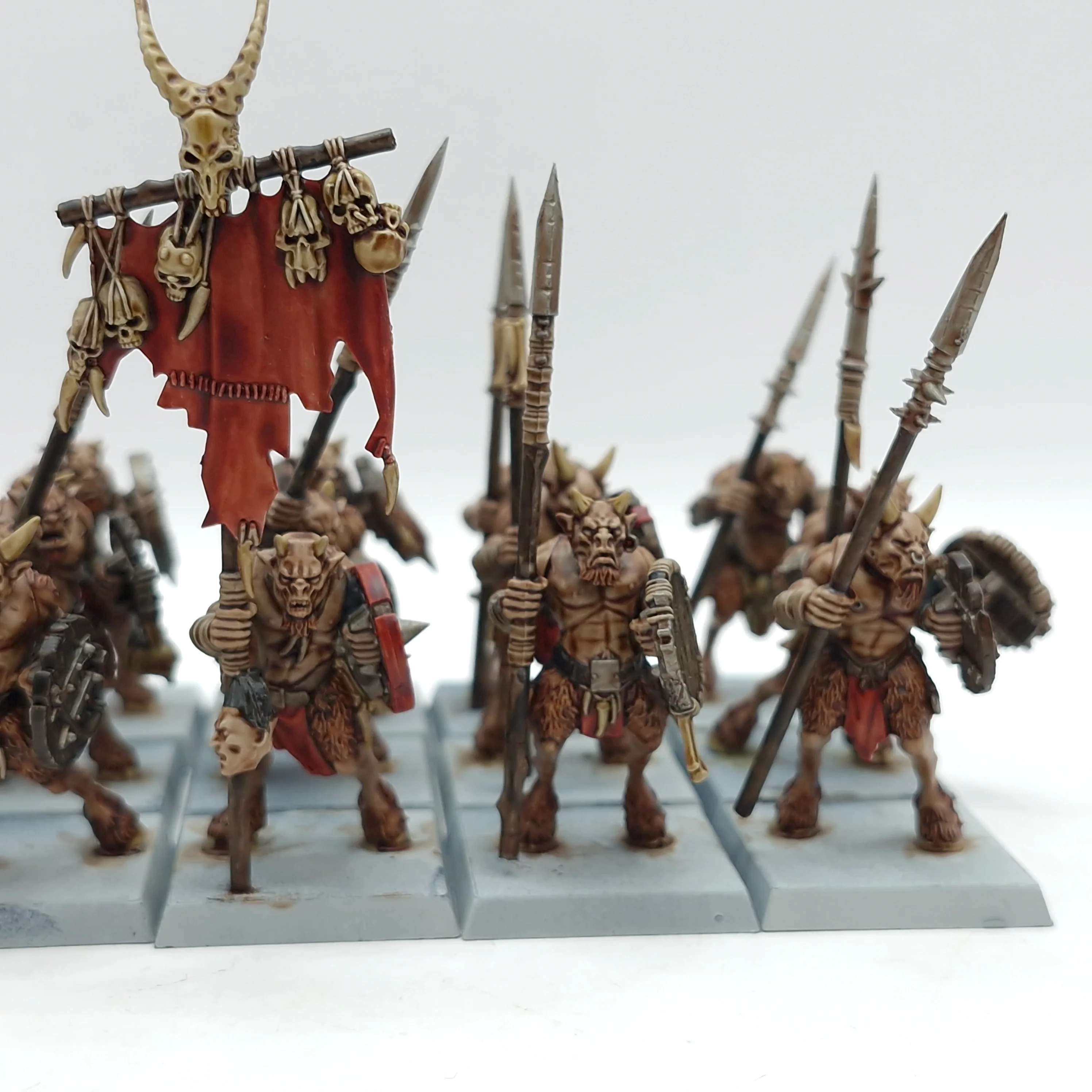 Warhammer The Old World: Beastmen Brayherd Ungor Herd - Painted (BH184) - Image 3