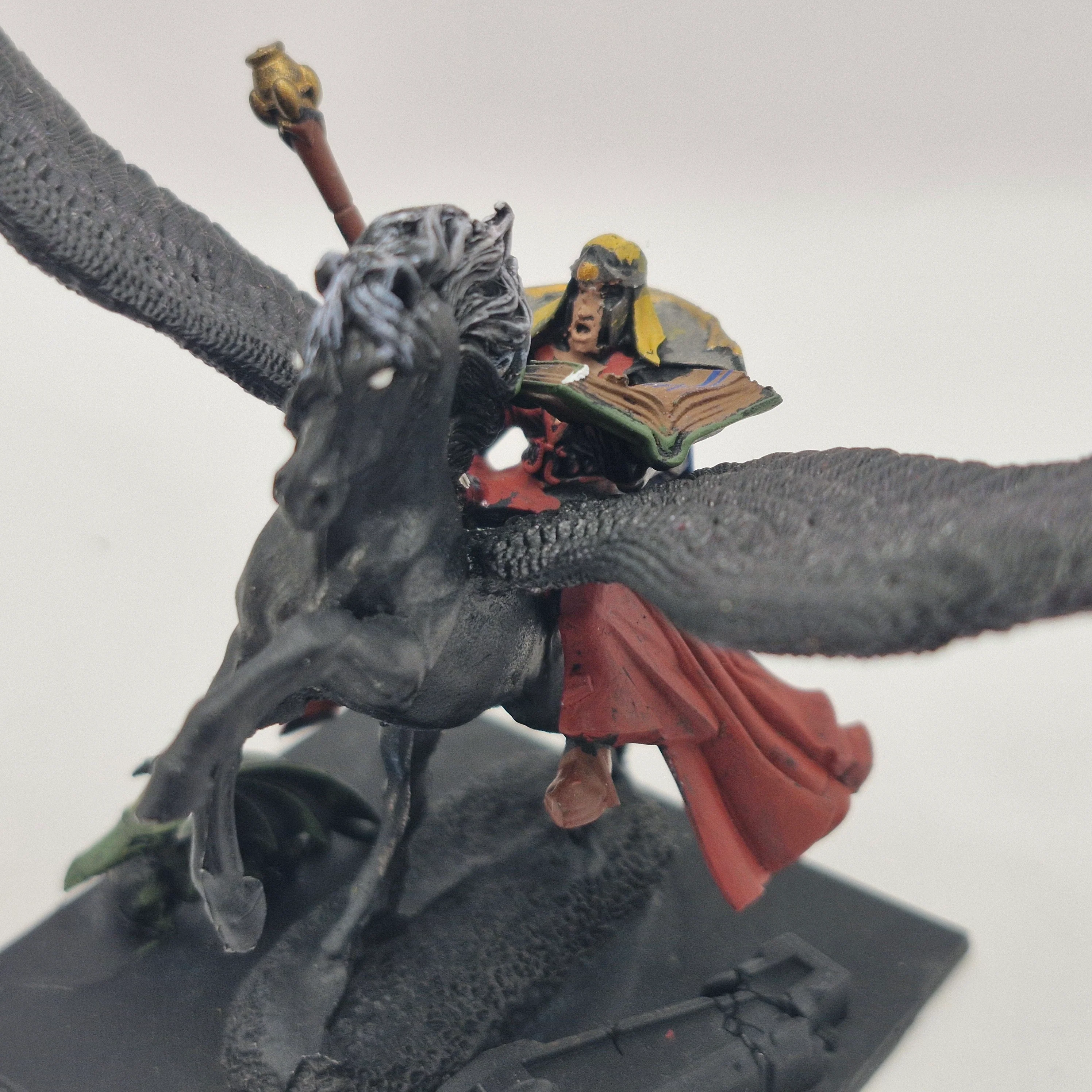 Warhammer the Old World Dark Elf Scorcerer on Dark Pegasus - Conversion AW199 - Image 2