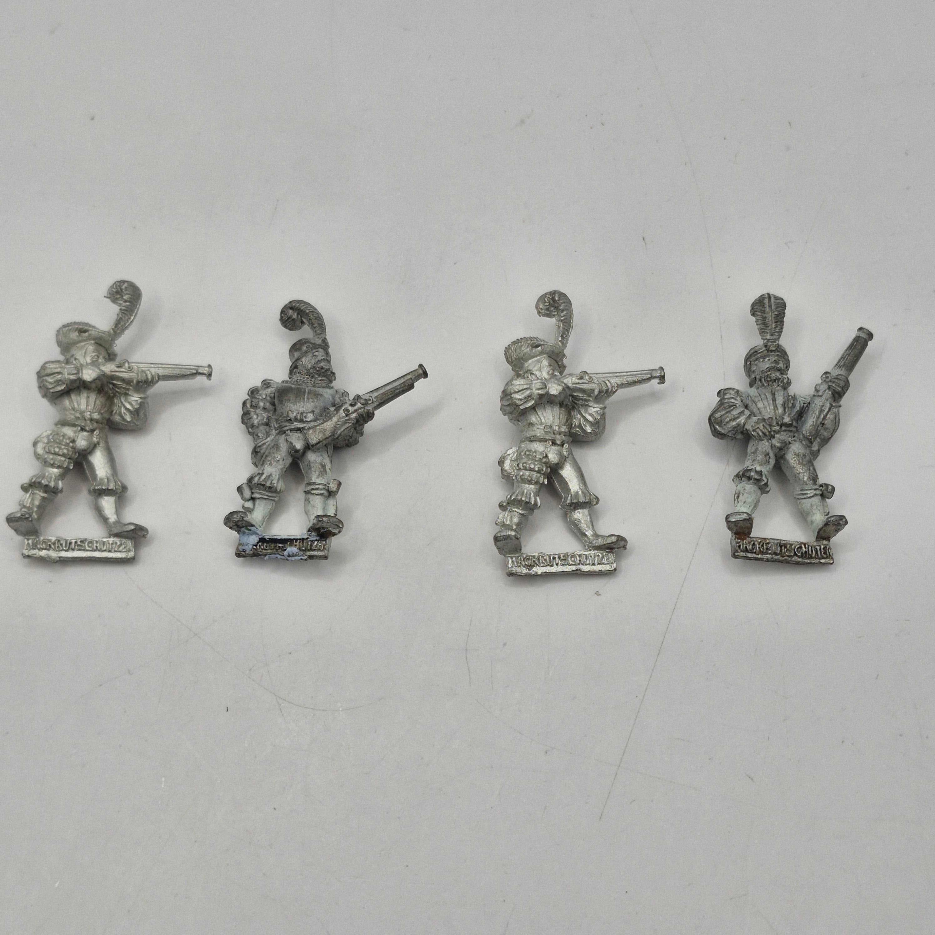 Warhammer the Old World Empire Handgunners x4 - Metal AH099